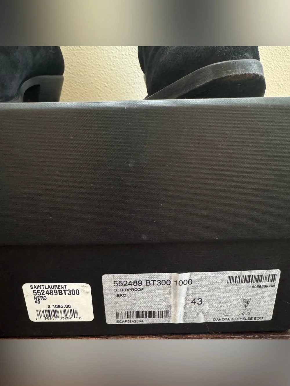 Saint Laurent mens suede boot